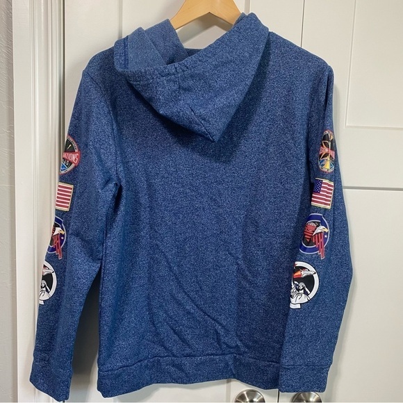 Aldrin NASA mens blue hoodie size medium - Picture 5 of 6
